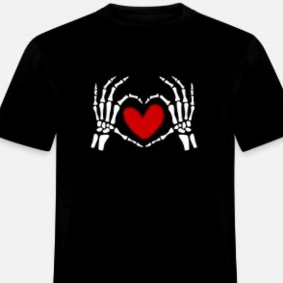 Tops - Skeleton Hands with Heart